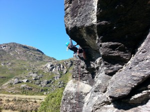 trad climbing