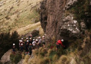 Instructing rock climbing