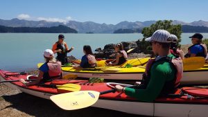 people sitting in boats sea kayak training