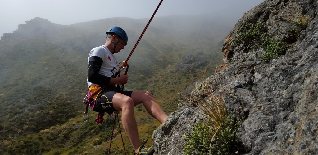 rock climbing and abseiling