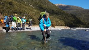 river crossing on hunting course