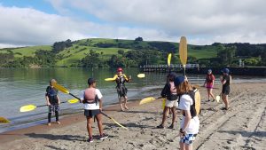 Sit on top kayak training with OENZ in Christchurch