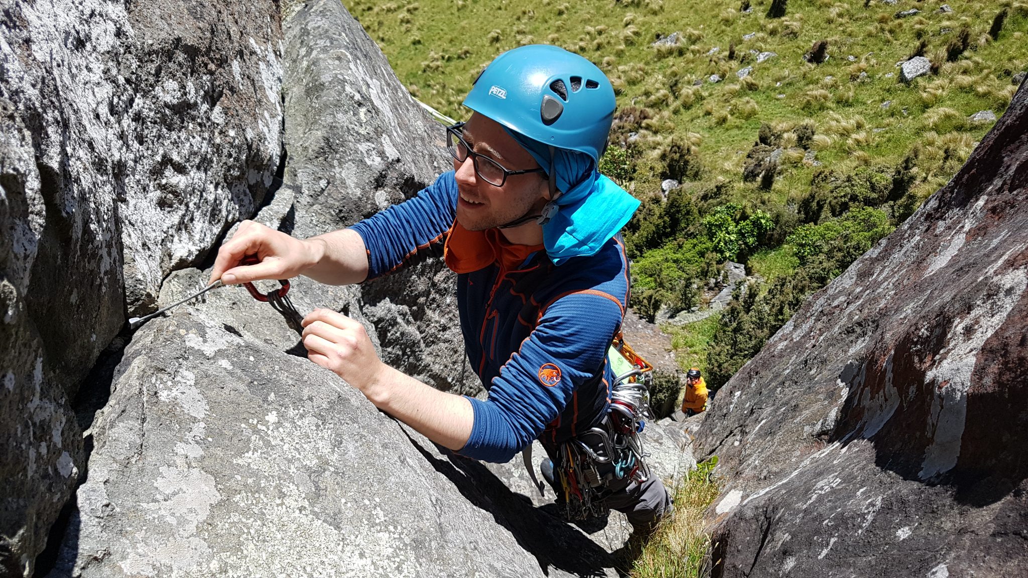 Trad Climbing Course OENZ Outdoor Education New Zealand