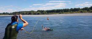river crossing bush craft training
